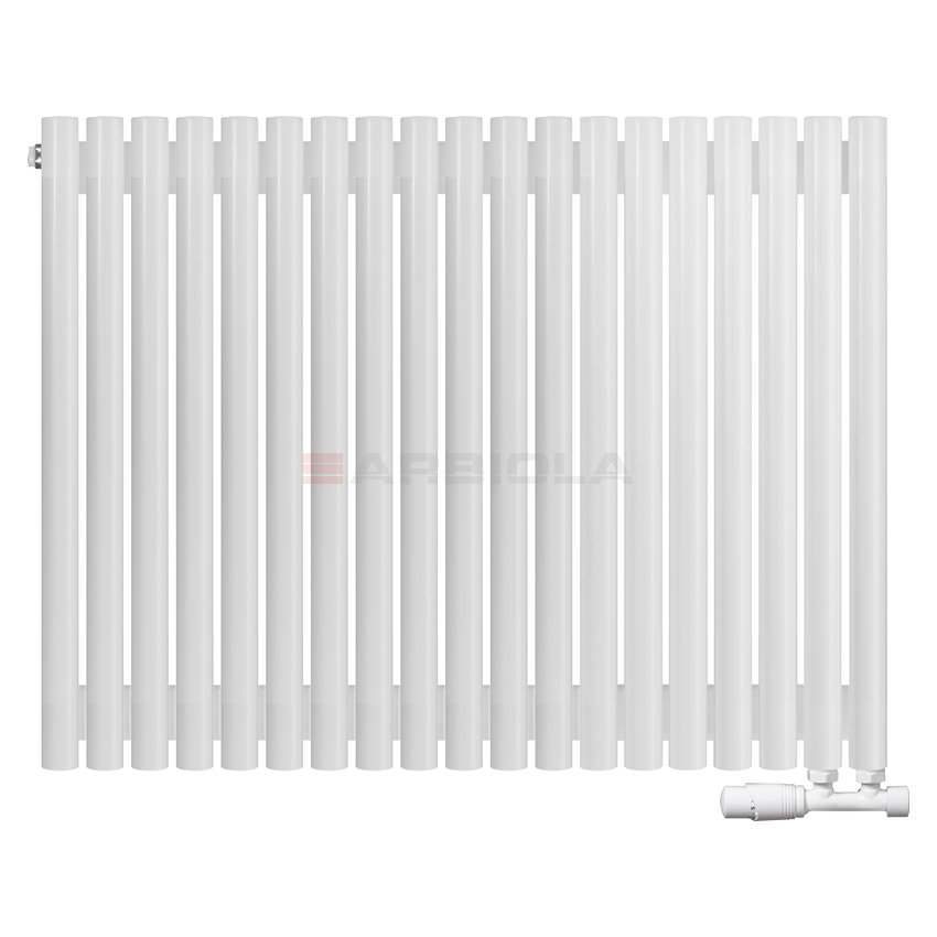 Вертикальный радиатор с нижним подключением Arbiola Iris V 108756 94,2 х 75 см белый матовый ral 9016 от интернет-магазина сантехники 100Kran!