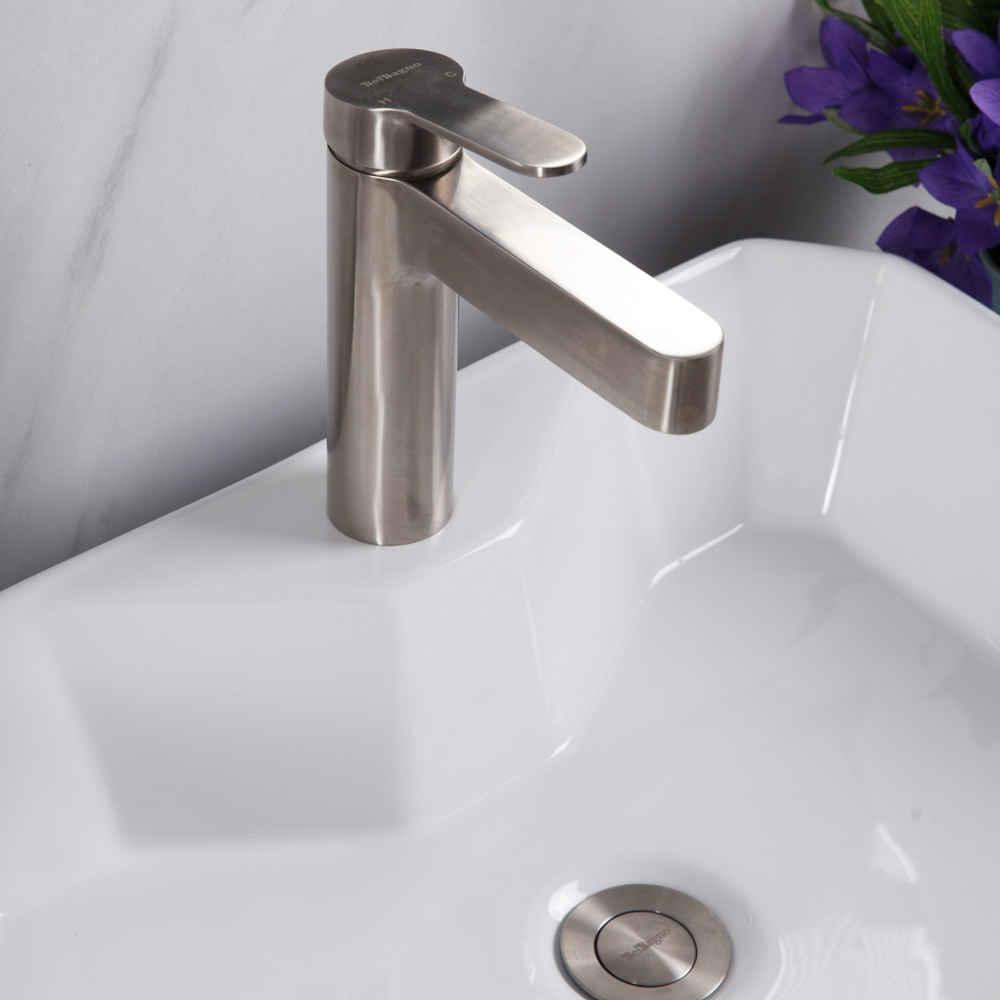 Накладная раковина BelBagno BB1387 37,5  см белая глянцевая в 100Kran: Широкий выбор и доступные цены.