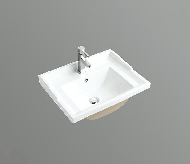 Раковина CeramaLux 840-60 61,5 см белая в 100Kran: Широкий выбор и доступные цены.