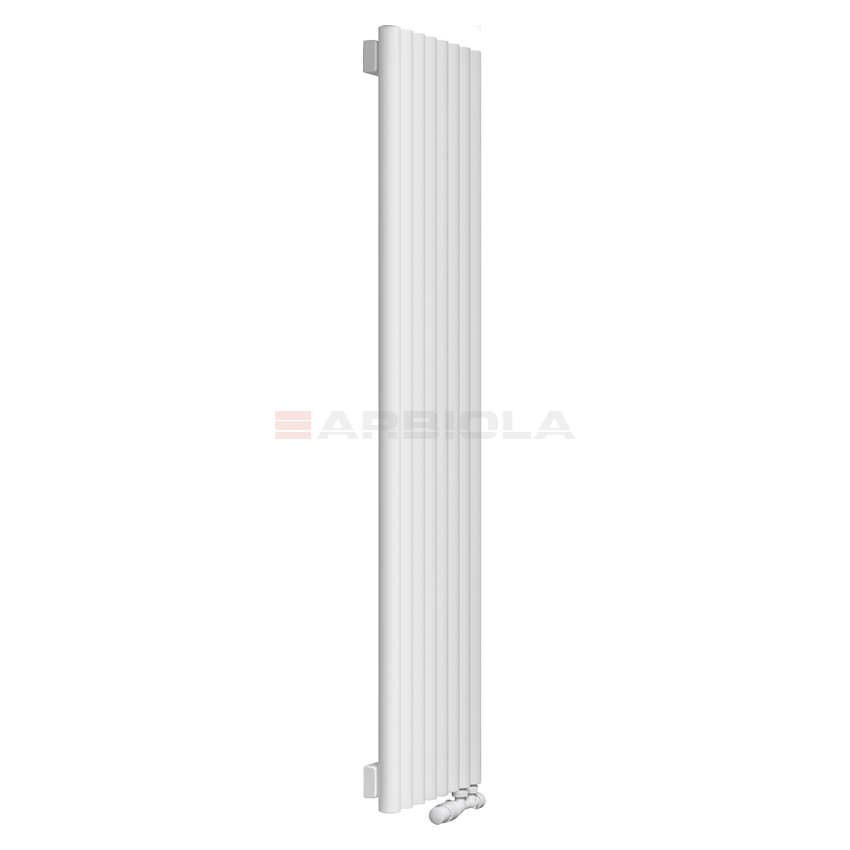 Вертикальный радиатор с нижним подключением Arbiola Iris V 96840 49,2 х 220 см белый матовый ral 9016 от интернет-магазина сантехники 100Kran!
