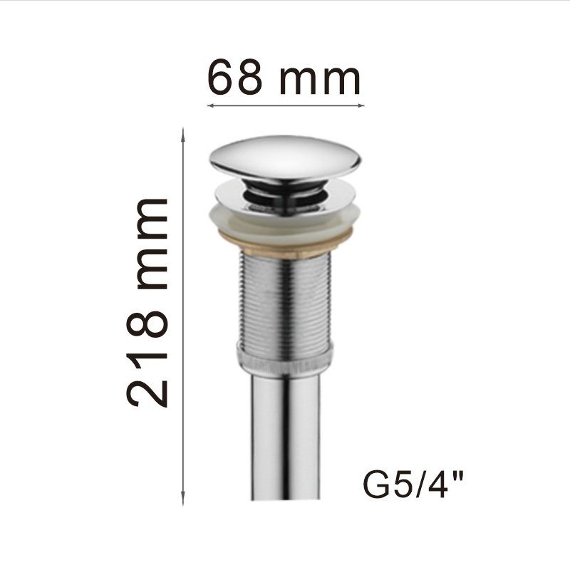 Донный клапан Haiba HB65 хром в 100Kran: Широкий выбор и доступные цены.