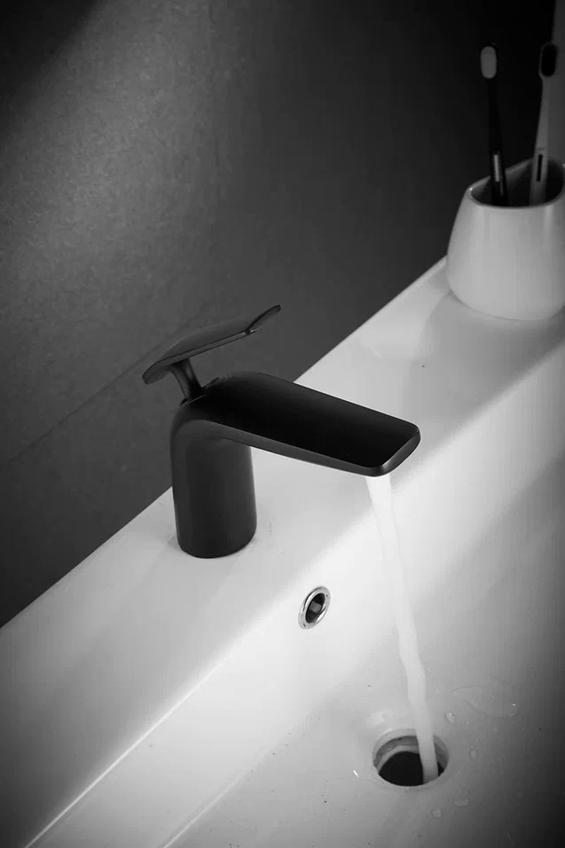 Смеситель для раковины Rose R39H R3901H черный в 100Kran: Широкий выбор и доступные цены.