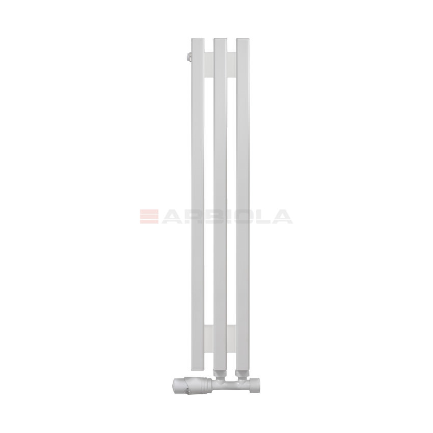 Вертикальный радиатор с нижним подключением Arbiola Compact V 102423 13 х 75 см белый матовый ral 9016 от интернет-магазина сантехники 100Kran!