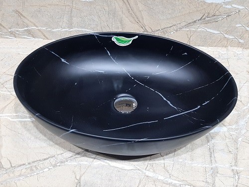 Раковина накладная  CeramaLux 78166MBM 51,5 см под камень в 100Kran: Широкий выбор и доступные цены.
