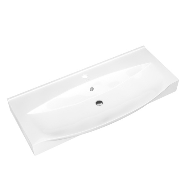 Раковина мебельная Kirovit Элвис 105 белая в 100Kran: Широкий выбор и доступные цены.