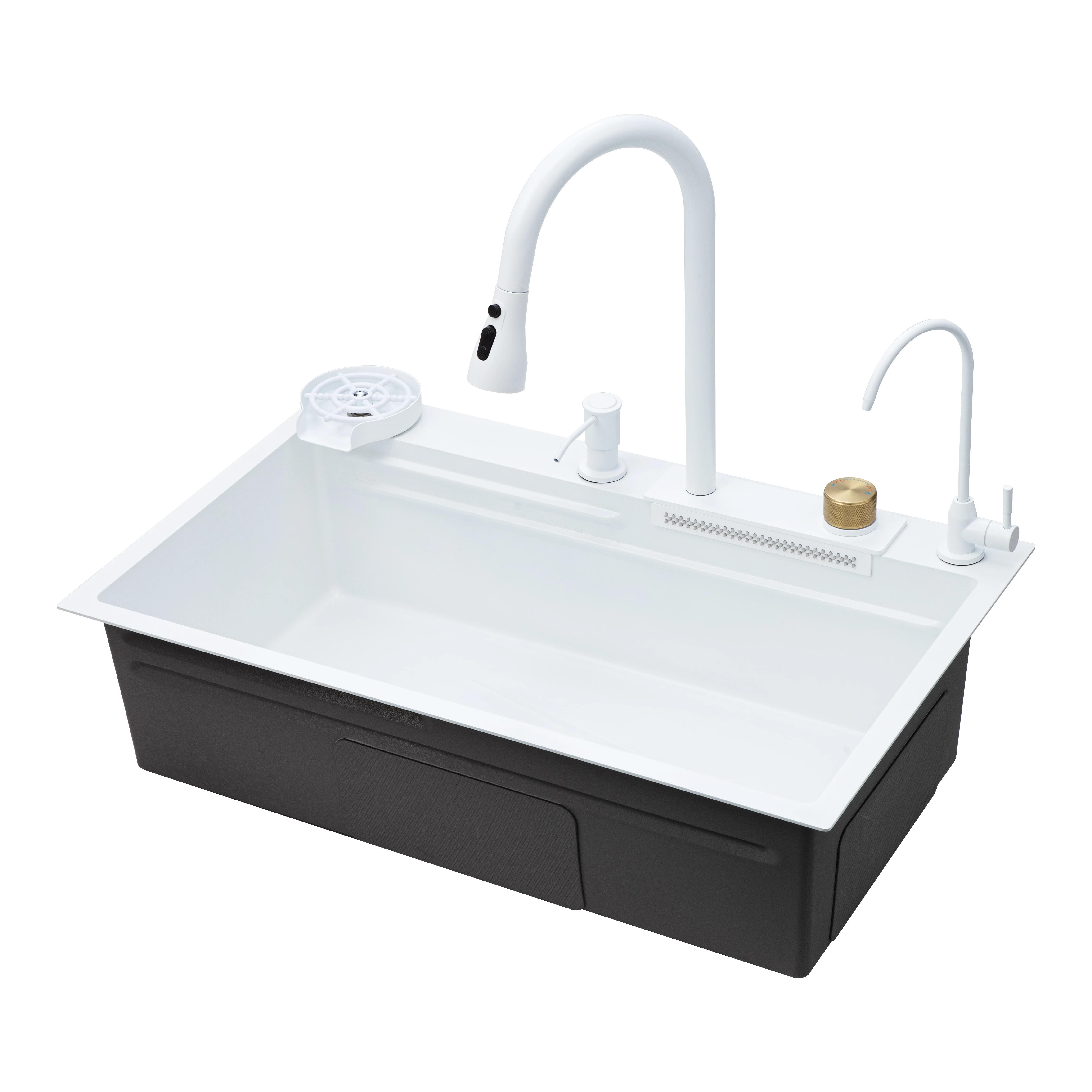 Многофункциональная кухонная мойка Savol S-SC003W белый в 100Kran: Широкий выбор и доступные цены.