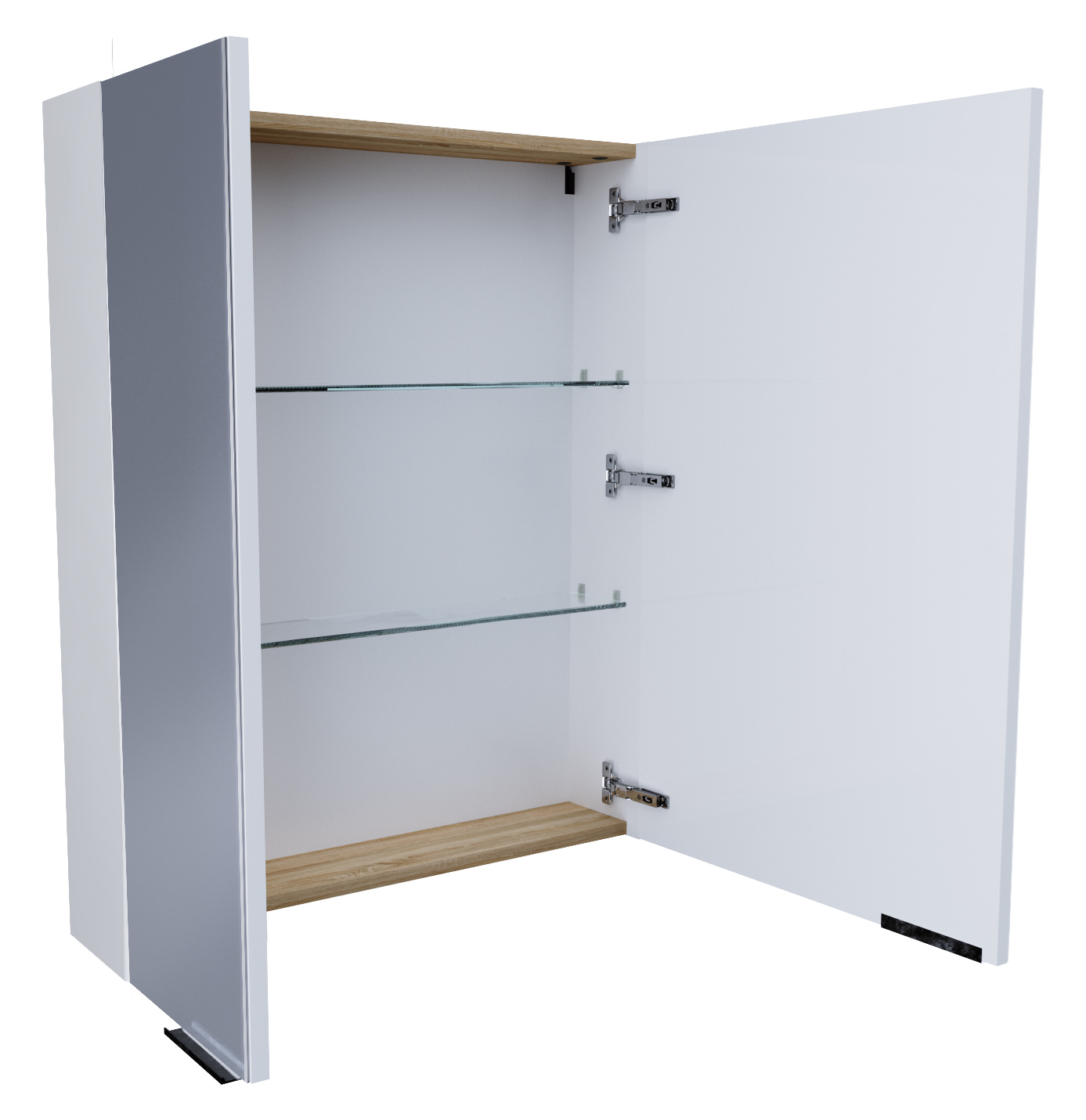 Зеркальный шкаф 1Marka Gaula 60 2д.White У92511 белый создать уют и комфорт, это просто!