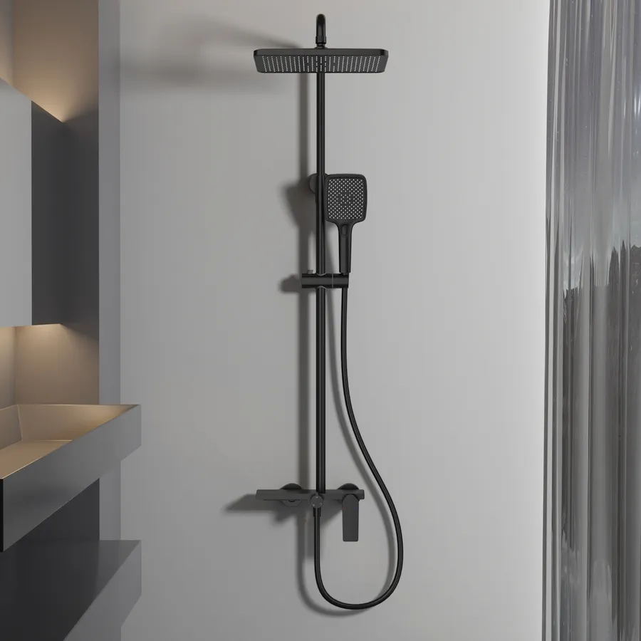 Душевая система FAUCET DREISER RH-Z6001-BK черный сатин в 100Kran: Широкий выбор и доступные цены.