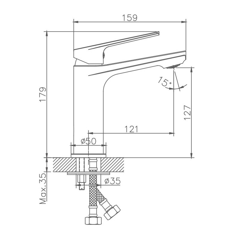 Смеситель для раковины Haiba HB10533-3 пепельный в 100Kran: Широкий выбор и доступные цены.