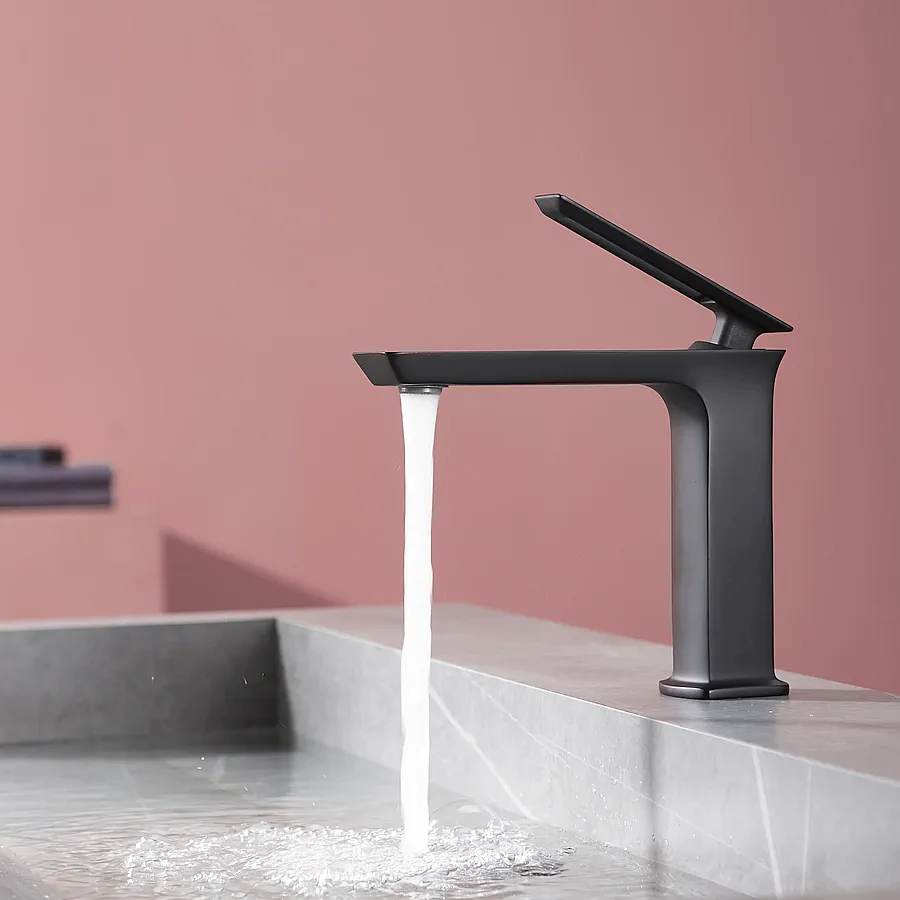 Смеситель для раковины FAUCET DREISER RH-1006-BK черный сатин в 100Kran: Широкий выбор и доступные цены.