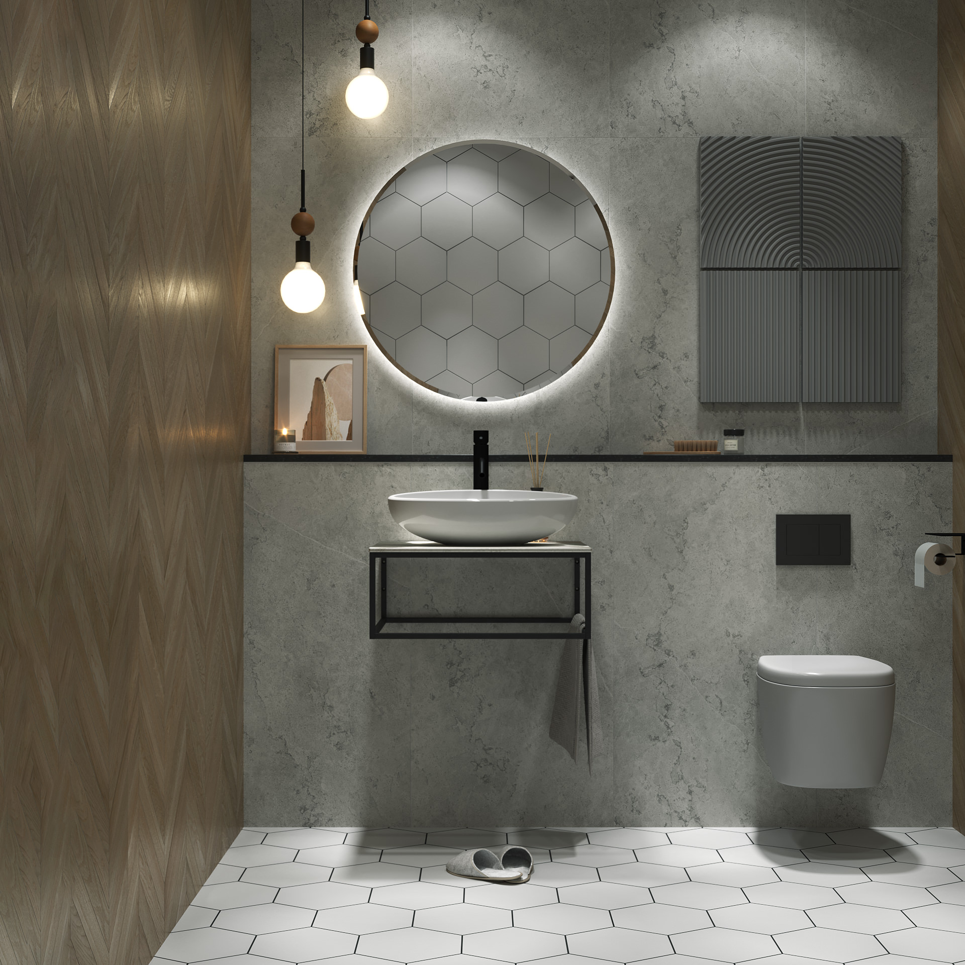 Столешница из керамогранита 1Marka LOFT  60 cветло-серый МА01 Nat Ц0000008734 в 100Kran: Широкий выбор и доступные цены.