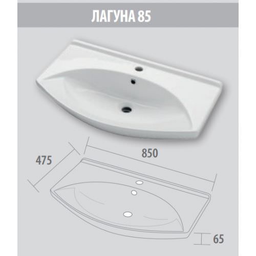 Тумба под раковину Misty Джулия 85  белая  Л-Джу01085-5210Пр белый в 100Kran: Широкий выбор и доступные цены.