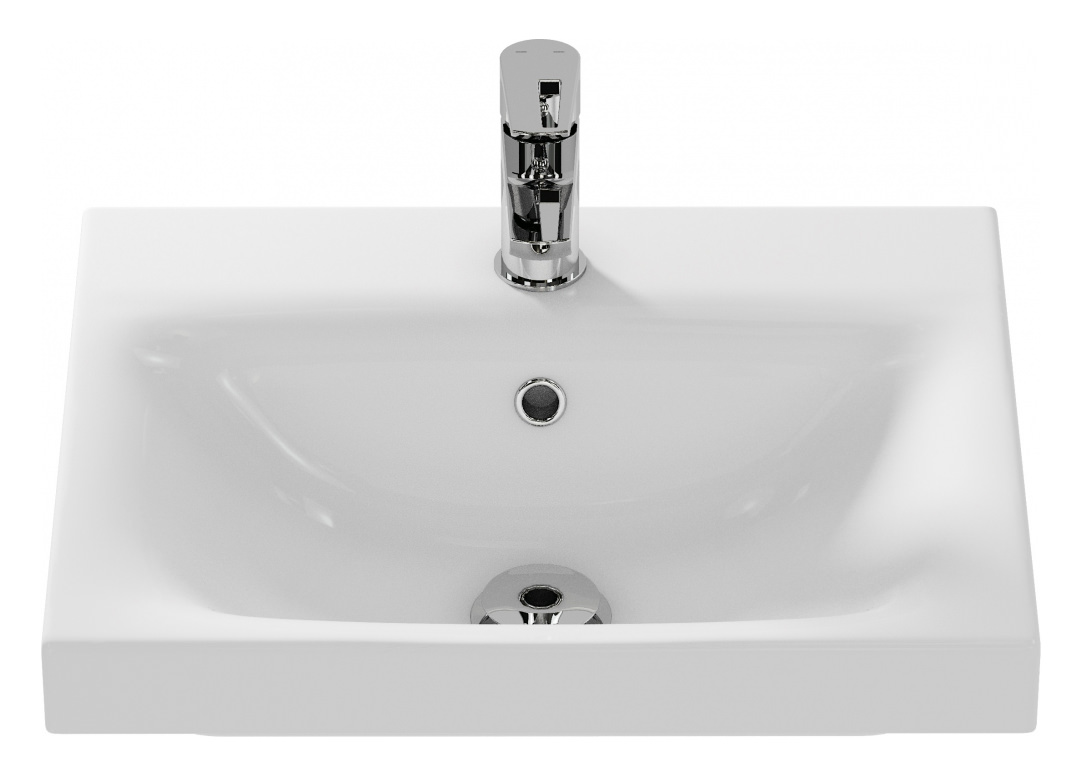 Раковина мебельная Cersanit Moduo 50 S-UM-MOD50/1 белая в 100Kran: Широкий выбор и доступные цены.