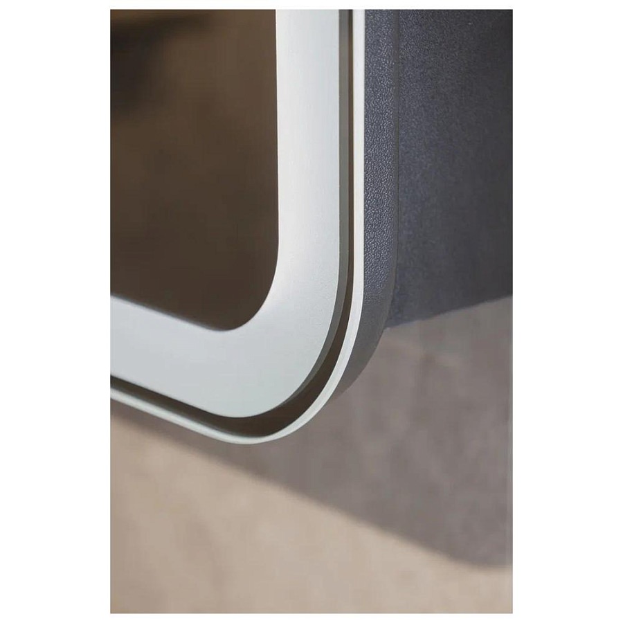 Зеркальный шкаф с подсветкой Silver Mirrors Фиджи BLACK 60 х 80 см  - 4.2 LED-00002725 левый часы, ТХ, сенсорный выключатель создать уют и комфорт, это просто!