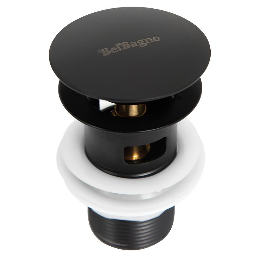 Донный клапан BelBagno BB-SAT-NERO черный матовый в 100Kran: Широкий выбор и доступные цены.