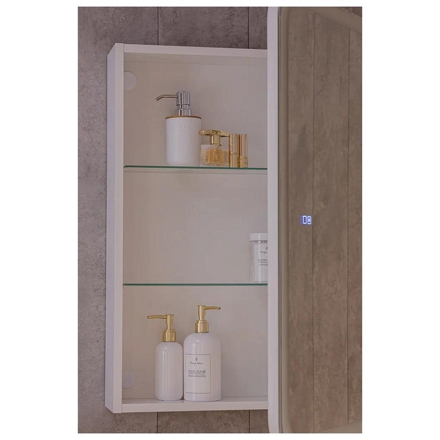 Зеркальный шкаф с подсветкой Silver Mirrors Фиджи - 2 Flip 50 х 75 см  LED-00002680 подогрев, сенсорный выключатель создать уют и комфорт, это просто!