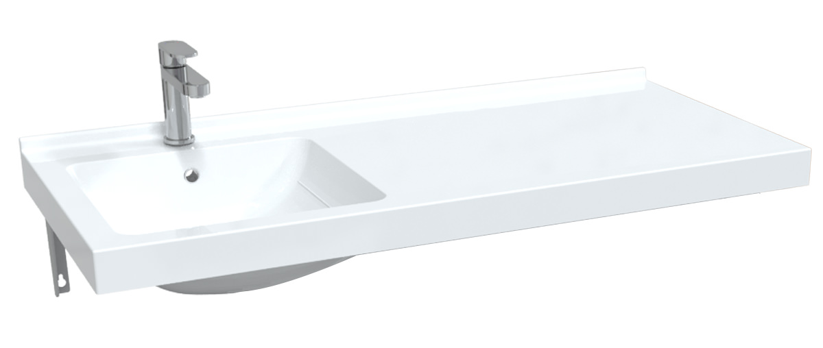 Раковина над стиральной машиной 1Marka Wash 110 Polytitan Ц00002713 100Kran: Широкий выбор и доступные цены.