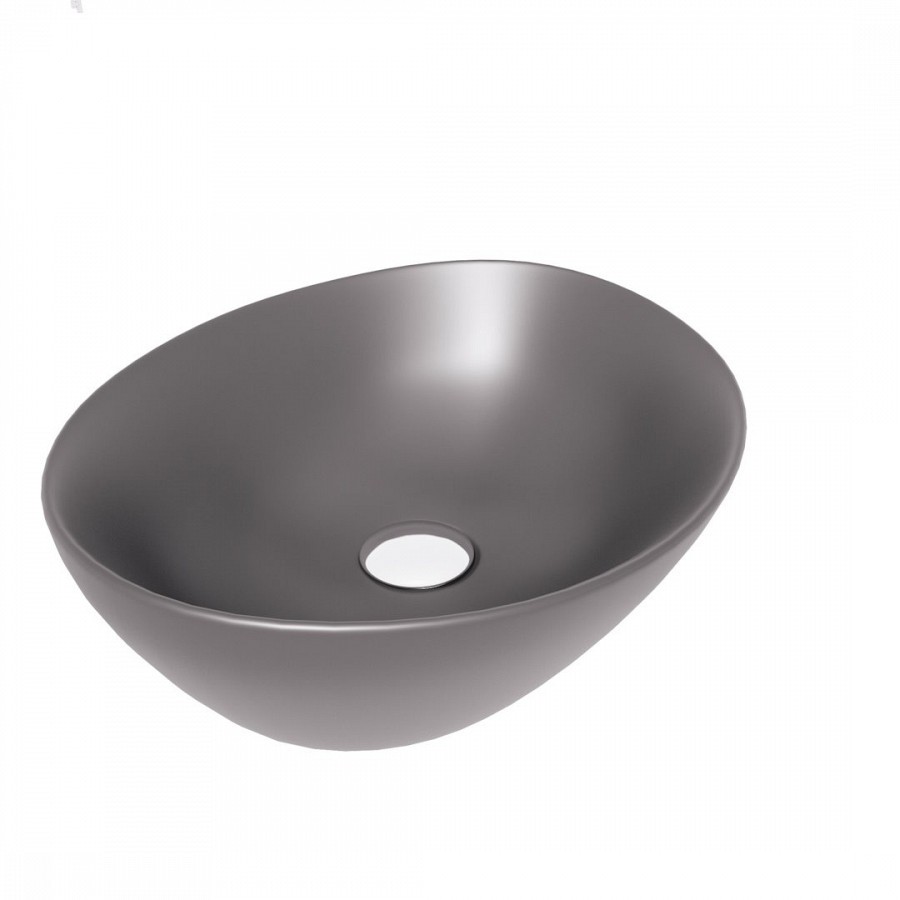 Раковина накладная Maretti Eleganza EN13NS87-985 41 см серая в 100Kran: Широкий выбор и доступные цены.