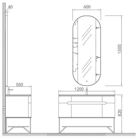 Тумба напольная с раковиной Maxonor Pure Life SALON PEARL 120 см PL-MC04-120-GY слоновая кость с матовым золотом в 100Kran: Широкий выбор и доступные цены.