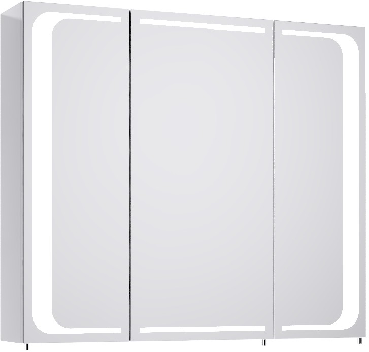 Зеркальный шкаф с подсветкой  80 см AQWELLA Milan Белый Mil.04.08 создать уют и комфорт, это просто!