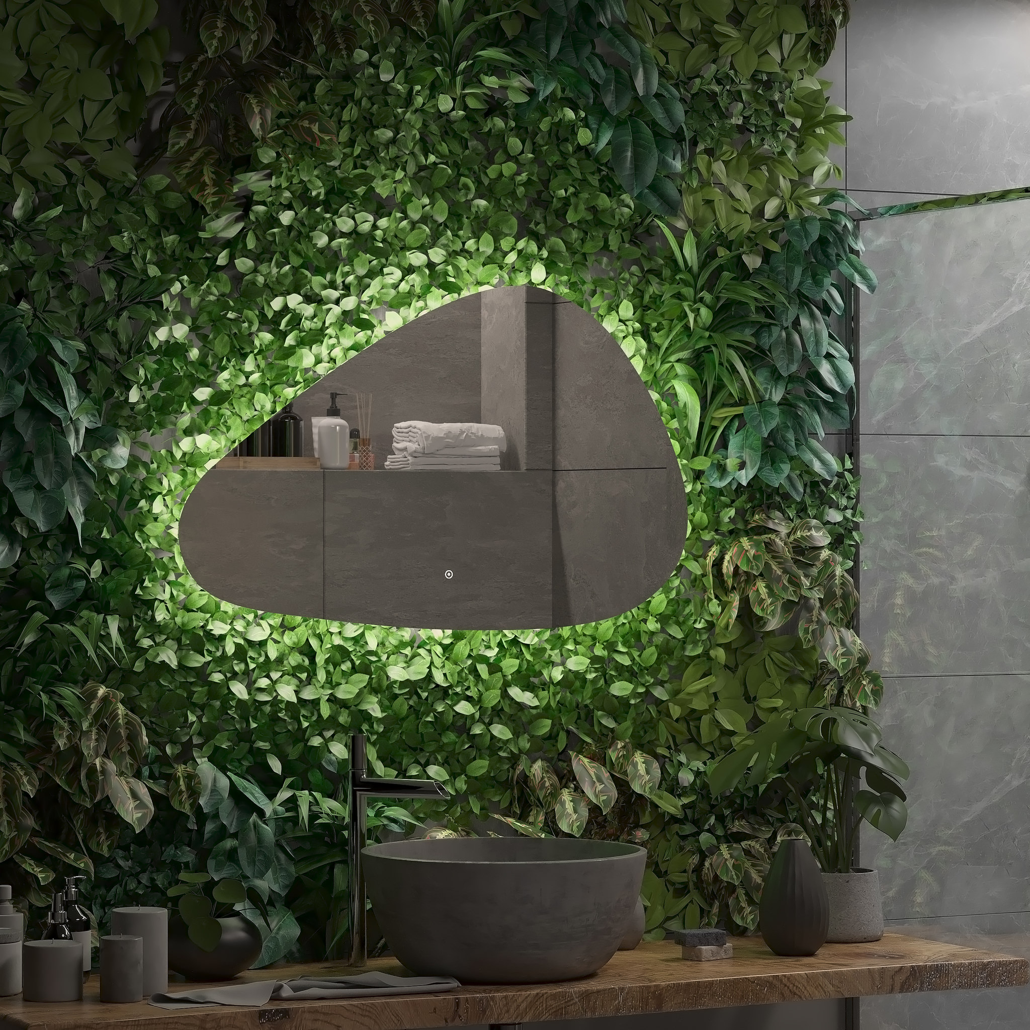 Зеркало с подсветкой "Voyage Led" 1000х700 ЗЛП2616 100Kran: Широкий выбор и доступные цены.