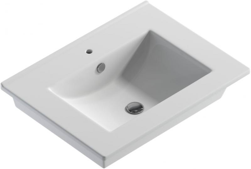 Раковина мебельная Sanita Luxe Quadro 60 белая QDR60SLWB01 в 100Kran: Широкий выбор и доступные цены.