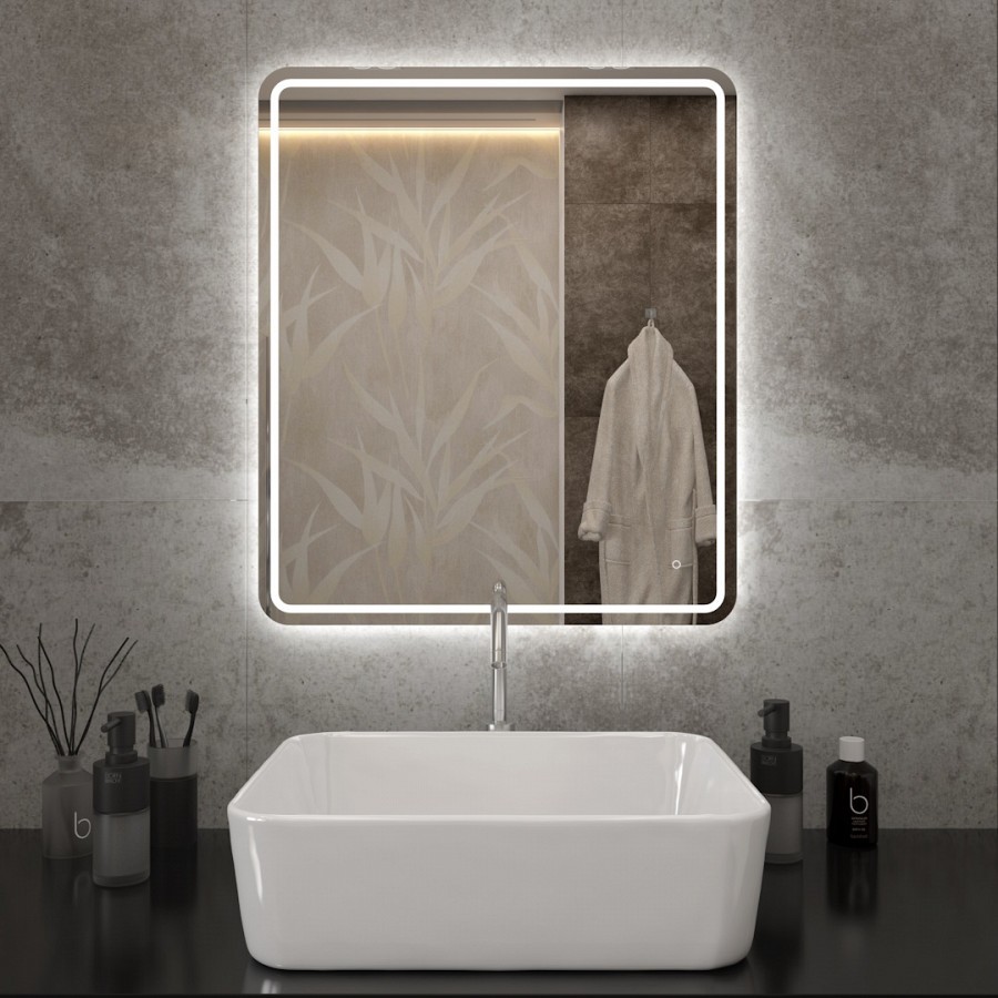 Зеркало с подсветкой Maretti Florenza FL146070P34EL 60x70 см 100Kran: Широкий выбор и доступные цены.