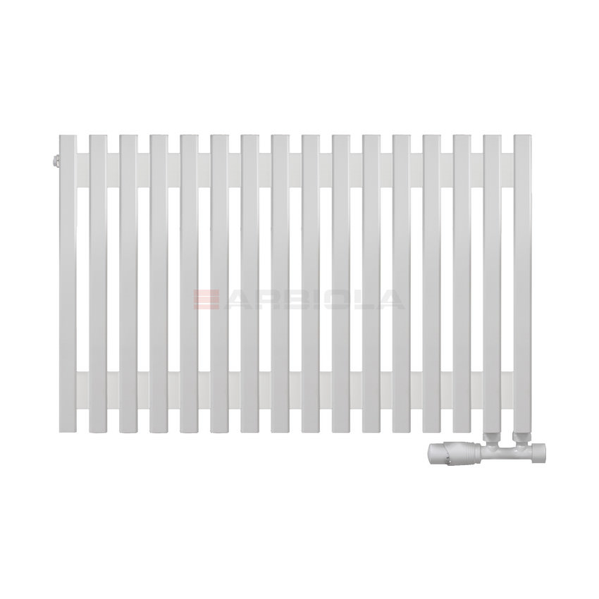 Вертикальный радиатор с нижним подключением Arbiola Compact V 102029 78 х 60 см белый матовый ral 9016 от интернет-магазина сантехники 100Kran!