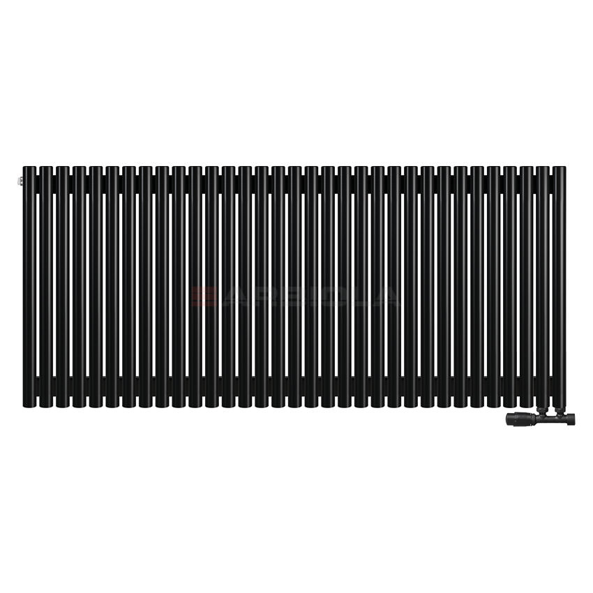 Вертикальный радиатор с нижним подключением Arbiola Iris V 108799 164,2 х 75 см черный матовый ral 9005 от интернет-магазина сантехники 100Kran!