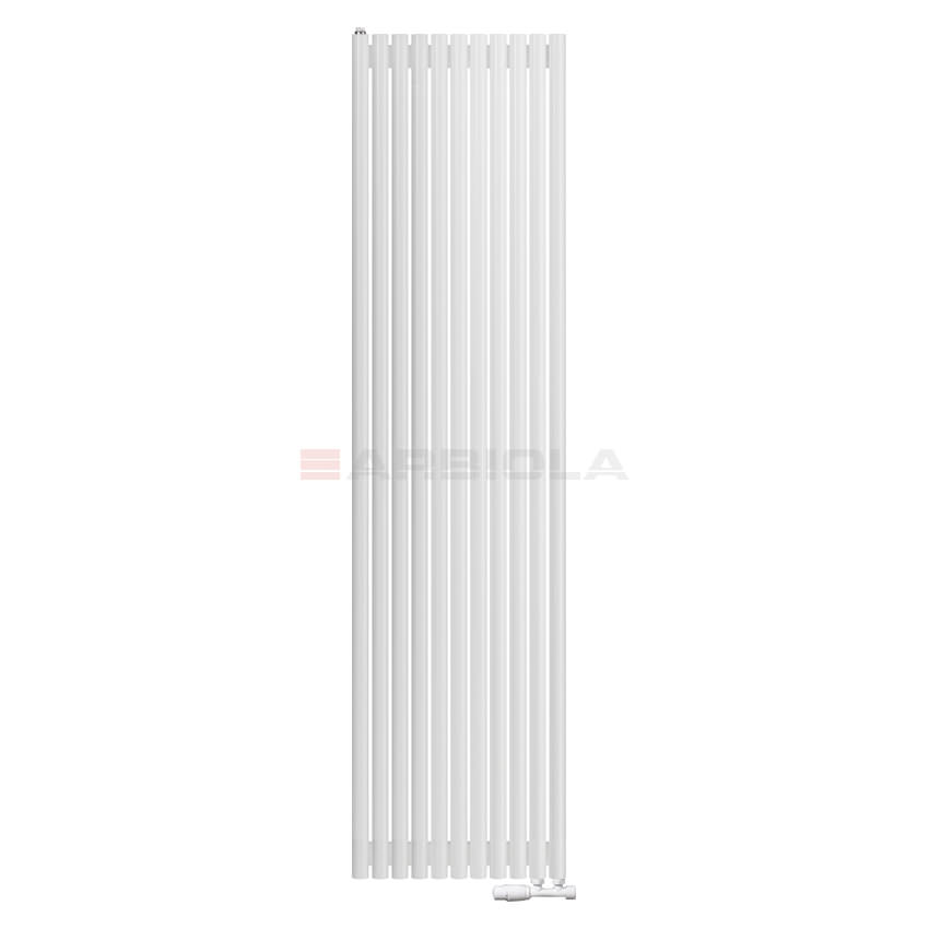 Вертикальный радиатор с нижним подключением Arbiola Iris V 108972 54,2 х 220 см белый матовый ral 9016 от интернет-магазина сантехники 100Kran!