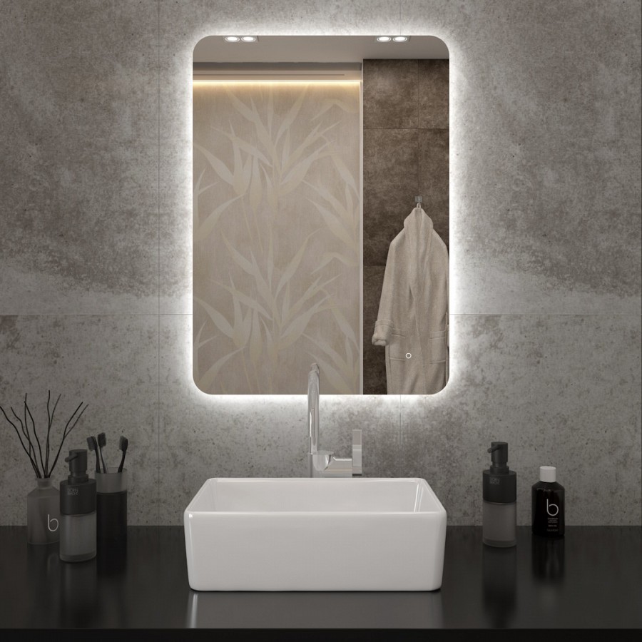 Зеркало с подсветкой Maretti Florenza FL145070P16EL 50x70 см 100Kran: Широкий выбор и доступные цены.