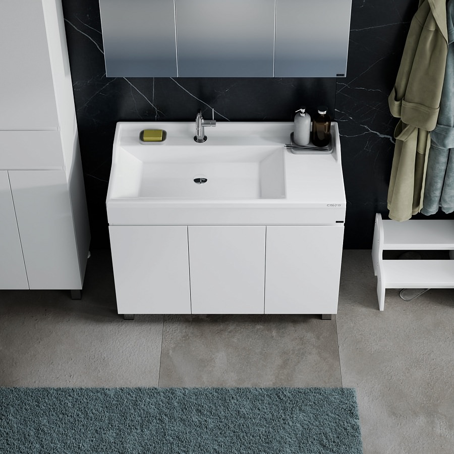 Тумба под раковину напольная СаНта Марс 100 см 700297 белая в 100Kran: Широкий выбор и доступные цены.