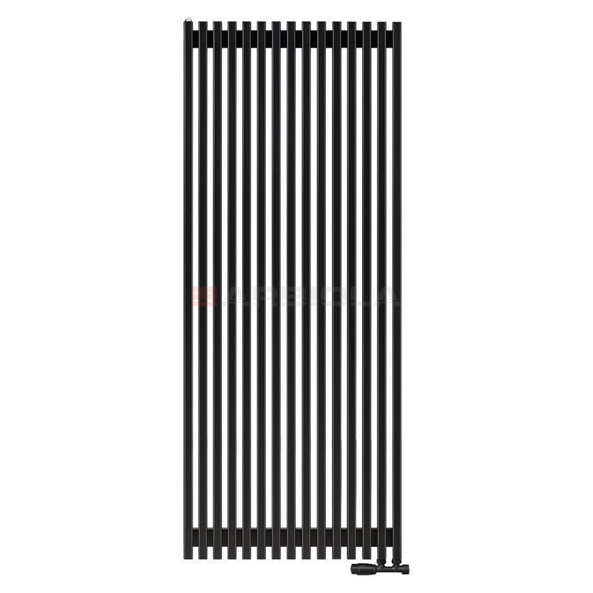 Вертикальный радиатор с нижним подключением Arbiola Compact V 102936 73 х 175 см Черный от интернет-магазина сантехники 100Kran!