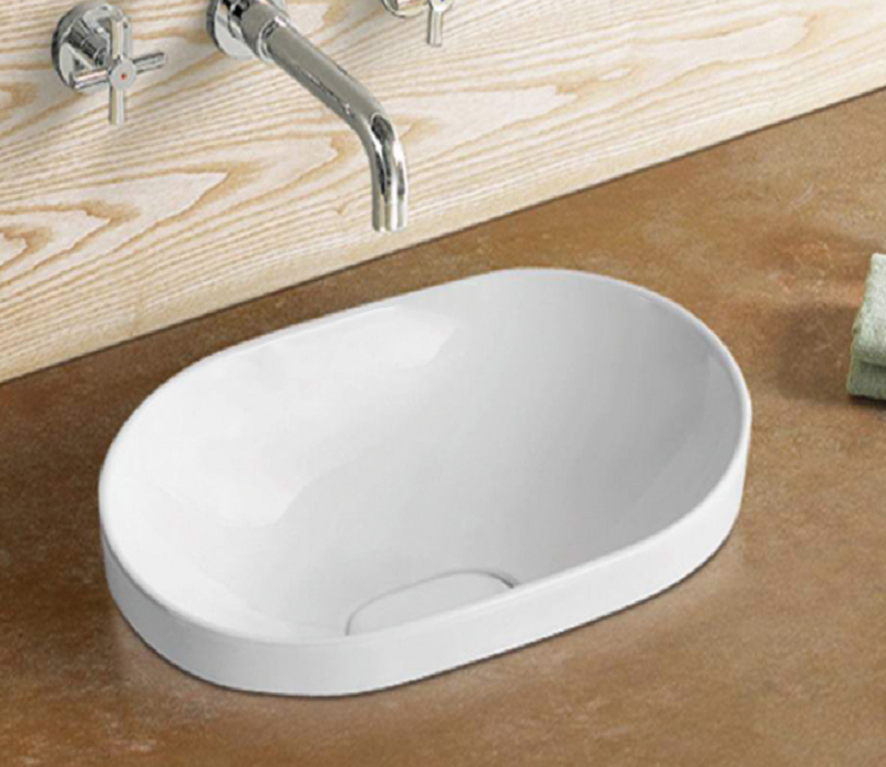 Раковина врезная CeramaLux 5006B 59 см белая в 100Kran: Широкий выбор и доступные цены.
