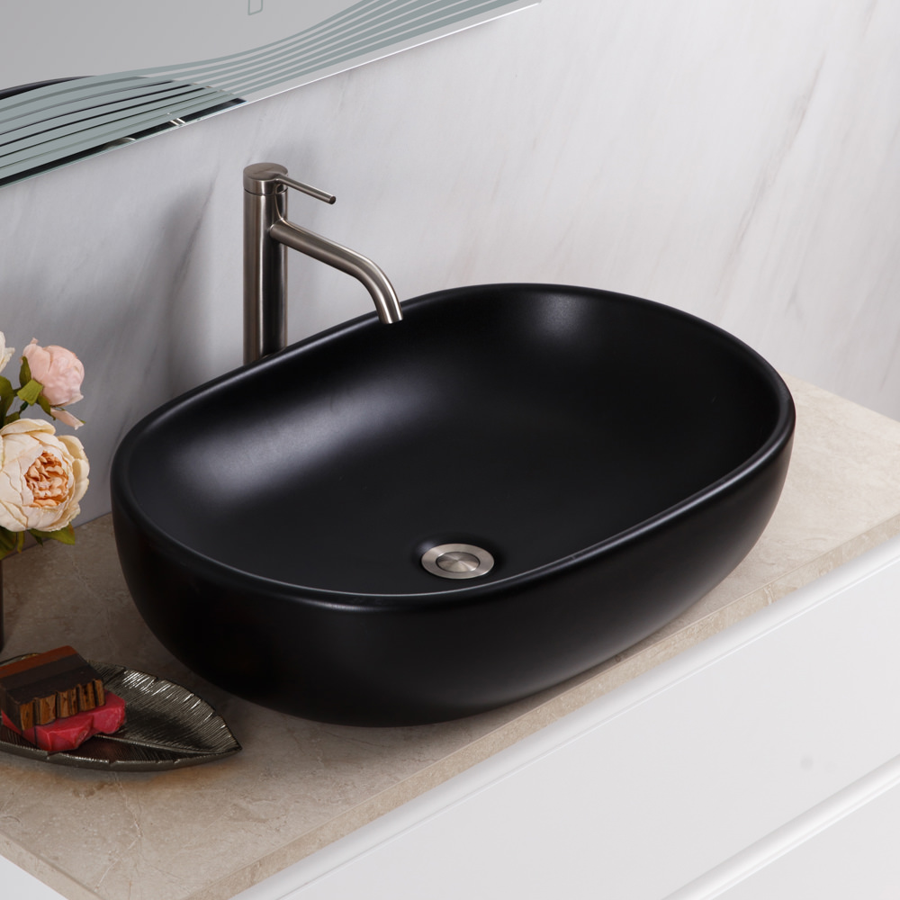 Накладная раковина BelBagno BB1084-H301 60  см черная матовая в 100Kran: Широкий выбор и доступные цены.