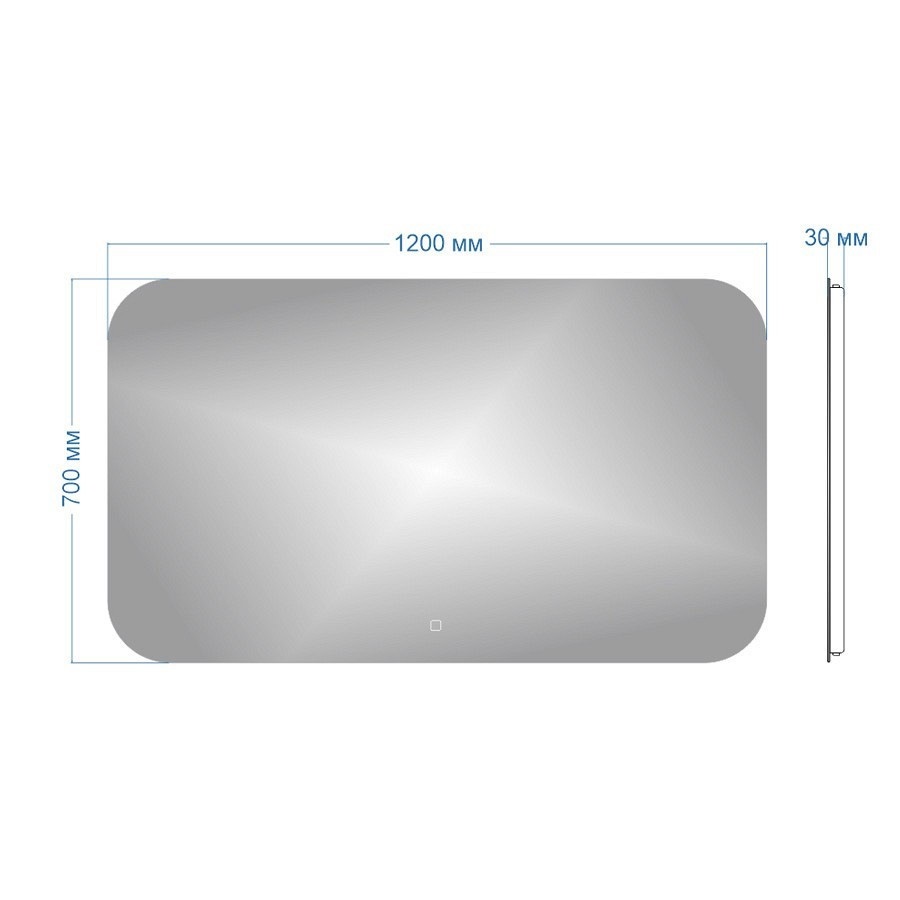 Зеркало с подсветкой Maretti Florenza FL1412070P25EL 120x70 см 100Kran: Широкий выбор и доступные цены.