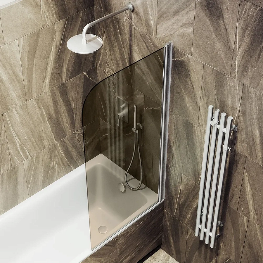 Шторка для ванны поворотная на монопетле MaybahGlass MGV-616-5 140x70 см стекло бронза в 100Kran: Широкий выбор и доступные цены.