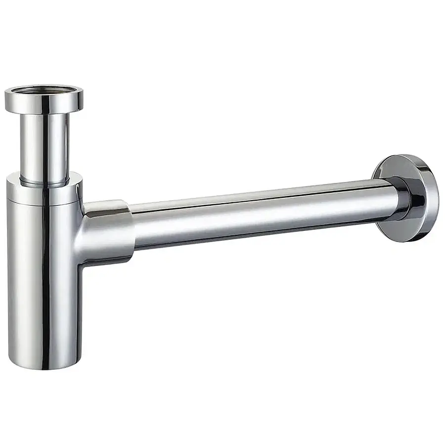 Сифон для раковины Rose RS22 хром в 100Kran: Широкий выбор и доступные цены.