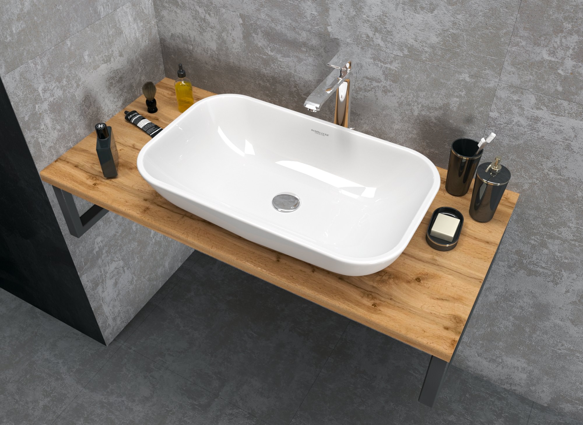 Столешница 1Marka GRUNGE LOFT 100 Дуб Вотан У85832 в 100Kran: Широкий выбор и доступные цены.