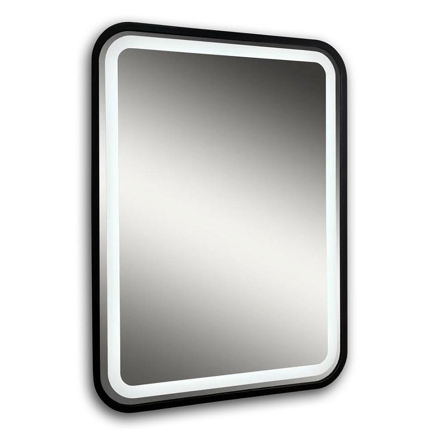 Зеркало с подсветкой Silver Mirrors Мальталофт 60 х 80 см LED-00002353 черное 100Kran: Широкий выбор и доступные цены.