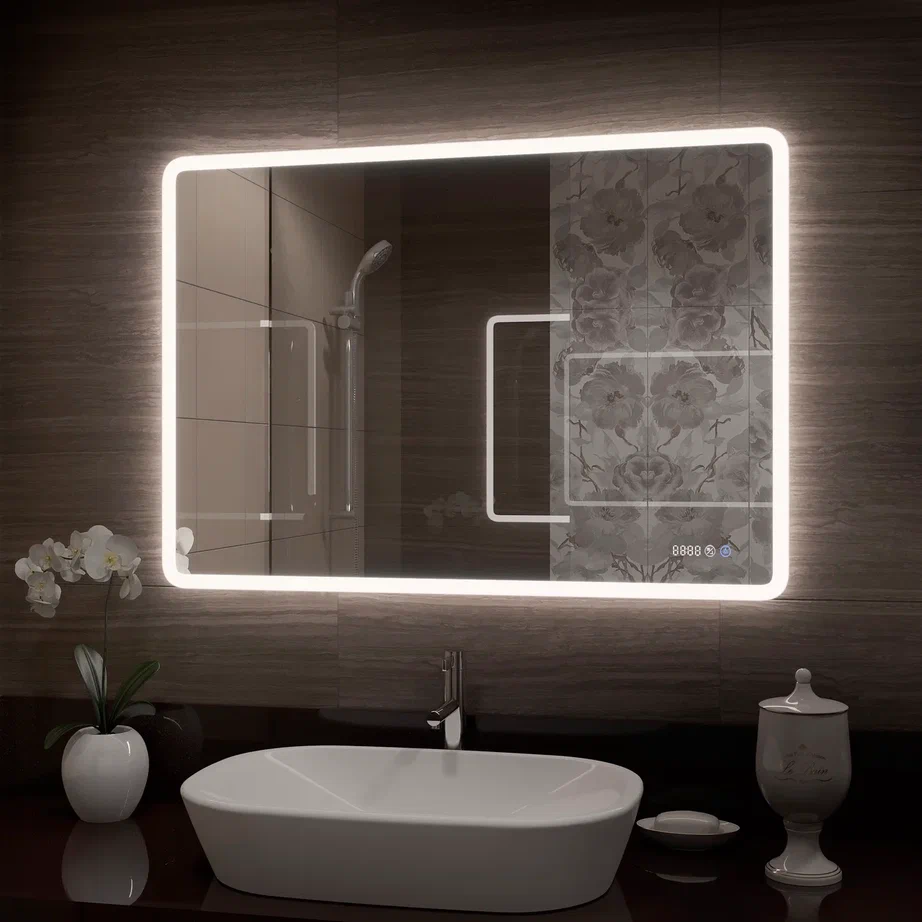 Зеркало с подсветкой "Demure luxe" 1000x700 100Kran: Широкий выбор и доступные цены.