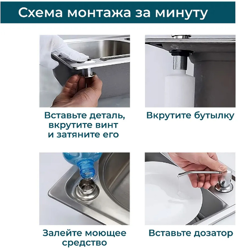 Дозатор для моющего средства ALVEUS CALLAS 032L G81 CONCRETE  серый 1129073 в 100Kran: Широкий выбор и доступные цены.