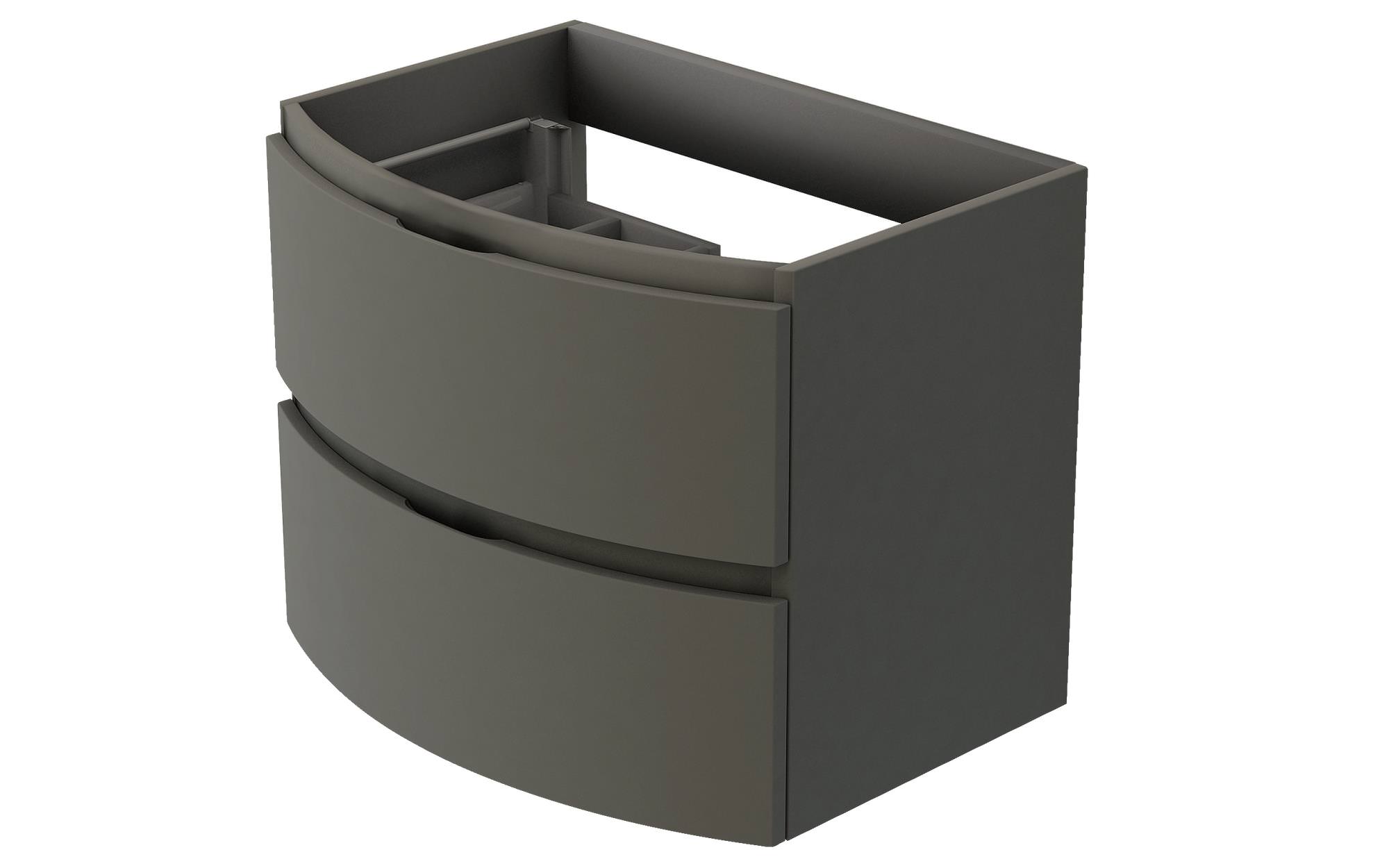 Тумба с раковиной подвесная с двумя выдвижными ящиками VAGUE CEZARES 70 см 54905 Grigio talpa opaco в 100Kran: Широкий выбор и доступные цены.