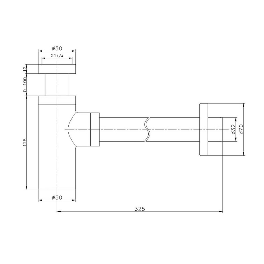 Сифон для раковины Raglo R600.20 хром в 100Kran: Широкий выбор и доступные цены.