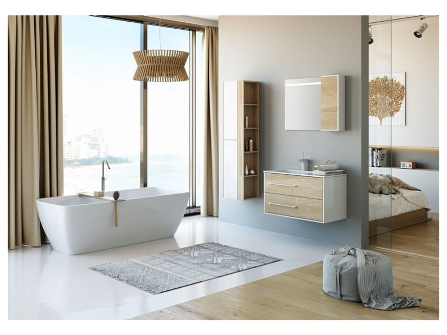 Зеркало с подсветкой AQWELLA Miami 75 см Mai.02.07 100Kran: Широкий выбор и доступные цены.