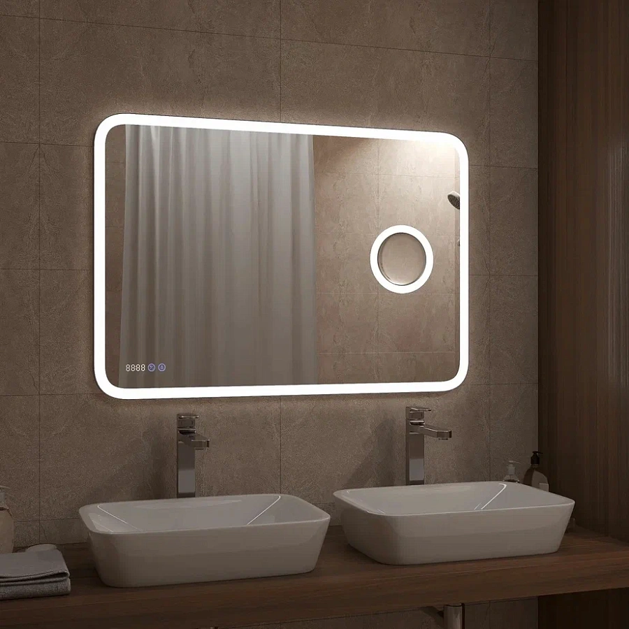 Зеркало с подсветкой Continent Bliss LED 1000x700 ЗЛП262 100Kran: Широкий выбор и доступные цены.