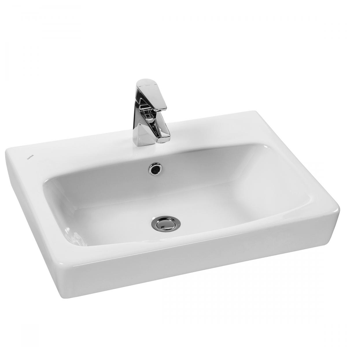 Раковина мебельная Santek Нео 60 см белая 1WH302186 в 100Kran: Широкий выбор и доступные цены.