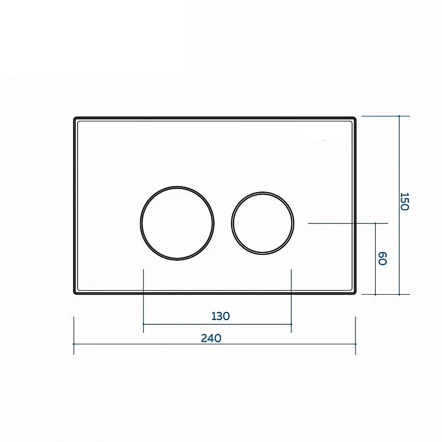 Клавиша смыва Maretti Elena AC12EA-564 черный хром в 100Kran: Широкий выбор и доступные цены.