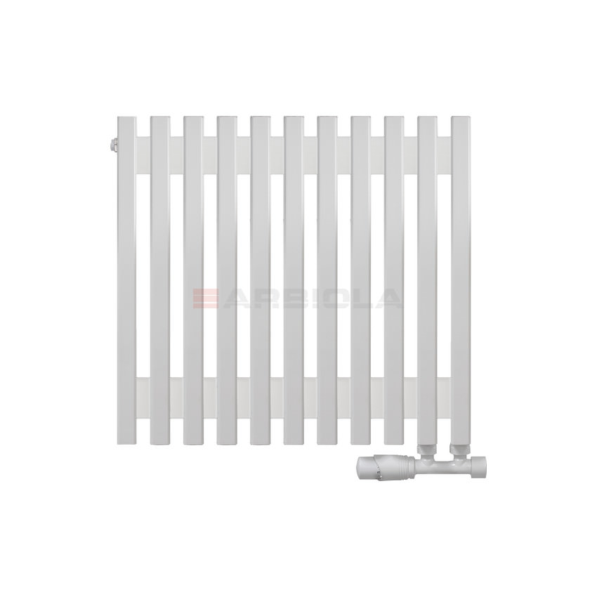 Вертикальный радиатор с нижним подключением Arbiola Compact V 102014 53 х 60 см белый матовый ral 9016 от интернет-магазина сантехники 100Kran!