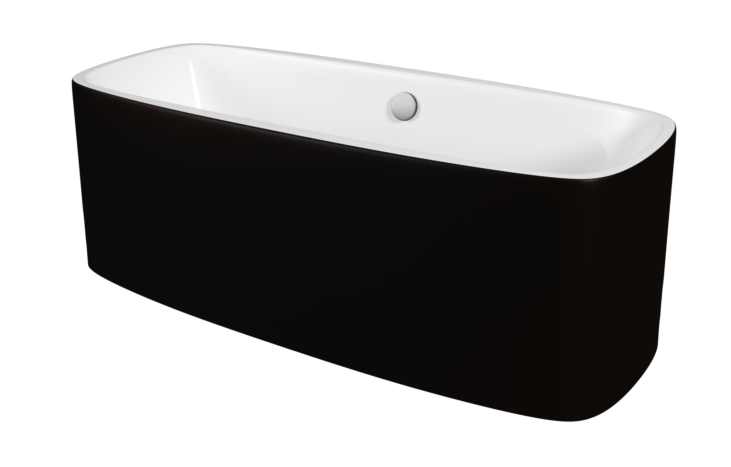 Ванна отдельностоящая GROSSMAN GR-2901 Black 75x170x58 черный матовый / белый в 100Kran: Широкий выбор и доступные цены.